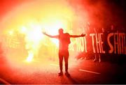 25 June 2021; Chris Shields of Dundalk, having played his final game for the club, leaves Oriel Park after the SSE Airtricity League Premier Division match between Dundalk and Derry City at Oriel Park in Dundalk, Louth. Photo by Stephen McCarthy/Sportsfile