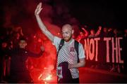 25 June 2021; Chris Shields of Dundalk having played his final game for the club leaves Oriel Park following the SSE Airtricity League Premier Division match between Dundalk and Derry City at Oriel Park in Dundalk, Louth. Photo by Stephen McCarthy/Sportsfile