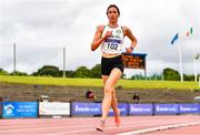 26 June 2021; Aoife Kilgallon of Sligo AC, on her way to winning the Women's 5000m during day two of the Irish Life Health National Senior Championships at Morton Stadium in Santry, Dublin. Photo by Sam Barnes/Sportsfile
