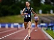 26 June 2021; Eilish Flanagan of Carmen Runners AC, Tyrone,  on her way to finishing second in the Women's 3000m Steeplechase during day two of the Irish Life Health National Senior Championships at Morton Stadium in Santry, Dublin. Photo by Sam Barnes/Sportsfile