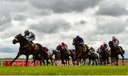 26 June 2021; Romantic Proposal, left, with Chris Hayes up, on their way to winning the Dubai Duty Free Dash Stakes during day two of the Dubai Duty Free Irish Derby Festival at The Curragh Racecourse in Kildare. Photo by Seb Daly/Sportsfile