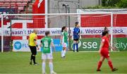 26 June 2021; A general view of action during the SSE Airtricity Women's National League match between Shelbourne and Cork City at Tolka Park in Dublin. Photo by Ramsey Cardy/Sportsfile