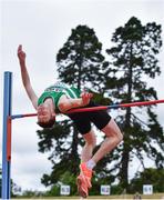 26 June 2021; David Cussen of Old Abbey AC, Cork, competing in the Men's High Jump during day two of the Irish Life Health National Senior Championships at Morton Stadium in Santry, Dublin. Photo by Sam Barnes/Sportsfile