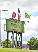 26 June 2021; Donnacha Buttimer, aged 14, from Tralee, Co Kerry, during the Joe McDonagh Cup Round 1 match between Kerry and Down at Austin Stack Park in Tralee, Kerry. Photo by Dáire Brennan/Sportsfile