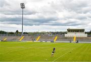 26 June 2021; Mikey Boyle of Kerry pucks around with his son Bobby, aged 8, after the Joe McDonagh Cup Round 1 match between Kerry and Down at Austin Stack Park in Tralee, Kerry. Photo by Daire Brennan/Sportsfile