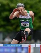 26 June 2021; Thomas Barr of Ferrybank AC, Waterford, on his way to winning the Men's 400m Hurdles during day two of the Irish Life Health National Senior Championships at Morton Stadium in Santry, Dublin. Photo by Sam Barnes/Sportsfile