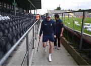 26 June 2021; Injured Mayo player Cillian O'Connor arrives prior to the Connacht GAA Football Senior Championship Quarter-Final match between Sligo and Mayo at Markievicz Park in Sligo. Photo by David Fitzgerald/Sportsfile