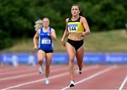 26 June 2021; Phil Healy of Bandon AC, Cork, on her way to winning the Women's 400m during day two of the Irish Life Health National Senior Championships at Morton Stadium in Santry, Dublin. Photo by Sam Barnes/Sportsfile