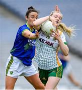 26 June 2021; Orlagh Lally of Meath in action against Louise Galvin of Kerry during the Lidl Ladies Football National League Division 2 Final match between Kerry and Meath at Croke Park in Dublin. Photo by Ramsey Cardy/Sportsfile