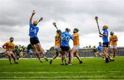 26 June 2021; Ronan Hayes of Dublin gathers possession during the Leinster GAA Hurling Senior Championship Quarter-Final match between Dublin and Antrim at Páirc Tailteann in Navan, Meath. Photo by Stephen McCarthy/Sportsfile