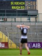 26 June 2021; A view of the scoreboard at half-time during the Connacht GAA Football Senior Championship Quarter-Final match between Sligo and Mayo at Markievicz Park in Sligo. Photo by David Fitzgerald/Sportsfile