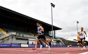 26 June 2021; Andrew Coscoran of Star of the Sea AC,  Meath, crosses the line to win the Men's 1500m during day two of the Irish Life Health National Senior Championships at Morton Stadium in Santry, Dublin. Photo by Sam Barnes/Sportsfile