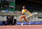 26 June 2021; Phil Healy of Bandon AC, Cork, crosses the line to win the Women's 400m during day two of the Irish Life Health National Senior Championships at Morton Stadium in Santry, Dublin. Photo by Sam Barnes/Sportsfile