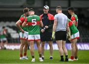 26 June 2021; Diarmuid O'Connor, centre, with his Mayo team-mates following the Connacht GAA Football Senior Championship Quarter-Final match between Sligo and Mayo at Markievicz Park in Sligo. Photo by David Fitzgerald/Sportsfile