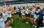 26 June 2021; Meath players celebrate following the Lidl Ladies Football National League Division 2 Final match between Kerry and Meath at Croke Park in Dublin. Photo by Ramsey Cardy/Sportsfile