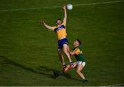 26 June 2021; Cillian Brennan of Clare in action against David Clifford of Kerry during the Munster GAA Football Senior Championship Quarter-Final match between Kerry and Clare at Fitzgerald Stadium in Killarney, Kerry. Photo by Daire Brennan/Sportsfile