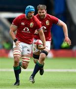 26 June 2021; Tadhg Beirne, left, and Iain Henderson of British and Irish Lions during the 2021 British and irish Lions tour match between the British and Irish Lions and Japan at BT Murrayfield Stadium in Edinburgh, Scotland. Photo by Ian Rutherford/Sportsfile