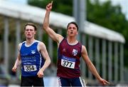 26 June 2021; Leonardo Badolato of Lios Tuathail AC, Kerry, competing in the Men's 100m during day two of the Irish Life Health National Senior Championships at Morton Stadium in Santry, Dublin. Photo by Sam Barnes/Sportsfile