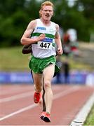 26 June 2021; Sean Tobin of Clonmel AC, Tipperary, competing in the Men's 5000m  during day two of the Irish Life Health National Senior Championships at Morton Stadium in Santry, Dublin. Photo by Sam Barnes/Sportsfile