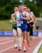 26 June 2021; Liam Brady of Tullamore Harriers AC, Offaly, competing in the Men's 5000m during day two of the Irish Life Health National Senior Championships at Morton Stadium in Santry, Dublin. Photo by Sam Barnes/Sportsfile