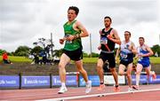 26 June 2021; Ben Brunton of St. Brigids AC, Meath, left, competing in the Men's 5000m during day two of the Irish Life Health National Senior Championships at Morton Stadium in Santry, Dublin. Photo by Sam Barnes/Sportsfile