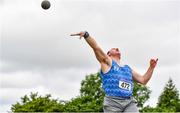 27 June 2021; James Kelly of Finn Valley AC, Donegal, competing in the Men's Shot Put during day three of the Irish Life Health National Senior Championships at Morton Stadium in Santry, Dublin. Photo by Sam Barnes/Sportsfile