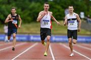 26 June 2021; Christopher O'Donnell of North Sligo AC, competing in the Men's 400m during day two of the Irish Life Health National Senior Championships at Morton Stadium in Santry, Dublin. Photo by Sam Barnes/Sportsfile