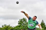 27 June 2021; John Dwyer of Templemore AC, Tipperary, competing in the Men's Shot Put during day three of the Irish Life Health National Senior Championships at Morton Stadium in Santry, Dublin. Photo by Sam Barnes/Sportsfile