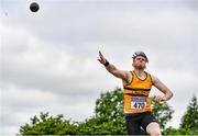 27 June 2021; Ryan Duggan of Leevale AC, Cork, competing in the Men's Shot Put during day three of the Irish Life Health National Senior Championships at Morton Stadium in Santry, Dublin. Photo by Sam Barnes/Sportsfile