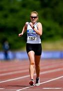 27 June 2021; Kate Veale of West Waterford AC, on her way to winning the Women's 5000m Walk during day three of the Irish Life Health National Senior Championships at Morton Stadium in Santry, Dublin. Photo by Sam Barnes/Sportsfile