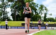 27 June 2021; Emily Machugh of Naas AC, Kildare, competing in the Women's 5000m Walk during day three of the Irish Life Health National Senior Championships at Morton Stadium in Santry, Dublin. Photo by Sam Barnes/Sportsfile