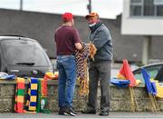 27 June 2021; A supporter buys a headband outside the ground before the Leinster GAA Football Senior Championship Round 1 match between Carlow and Longford at Bord Na Mona O’Connor Park in Tullamore, Offaly. Photo by Eóin Noonan/Sportsfile
