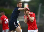 27 June 2021; Donal McKenny of Louth reacts after conceding a second goal during the Leinster GAA Football Senior Championship Round 1 match between Louth and Offaly at Páirc Tailteann in Navan, Meath. Photo by David Fitzgerald/Sportsfile