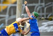 27 June 2021; Waterford goalkeeper Billy Nolan and Shane McNulty in action against Mark Rodgers of Clare during the Munster GAA Hurling Senior Championship Quarter-Final match between Waterford and Clare at Semple Stadium in Thurles, Tipperary. Photo by Stephen McCarthy/Sportsfile
