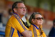 27 June 2021; Clare supporters Pat and Deirdre Reidy, from Ennis, watch the Munster GAA Hurling Senior Championship Quarter-Final match between Waterford and Clare at Semple Stadium in Thurles, Tipperary. Photo by Ray McManus/Sportsfile
