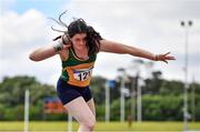 27 June 2021; Niamh McCorry of Annalee AC, Cavan, competing in the Women's Shot Put during day three of the Irish Life Health National Senior Championships at Morton Stadium in Santry, Dublin. Photo by Sam Barnes/Sportsfile