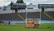 27 June 2021; The Clare squad pose for the traditional 'team photograph' before the Munster GAA Hurling Senior Championship Quarter-Final match between Waterford and Clare at Semple Stadium in Thurles, Tipperary. Photo by Ray McManus/Sportsfile