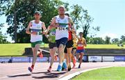 27 June 2021; William Maunsell of Clonmel AC, Tipperary, centre, and David Mansfield of Clonmel AC, left, competing in the Men's 10000m during day three of the Irish Life Health National Senior Championships at Morton Stadium in Santry, Dublin. Photo by Sam Barnes/Sportsfile