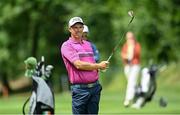 29 June 2021; Padraig Harrington of Ireland watches his shot on the 4th during a practice round before the Dubai Duty Free Irish Open Golf Championship at Mount Juliet in Thomastown, Kilkenny. Photo by Ramsey Cardy/Sportsfile