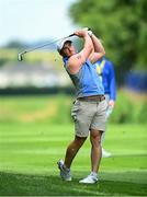 29 June 2021; Paul Dunne of Ireland watches his shot on the 4th during a practice round before the Dubai Duty Free Irish Open Golf Championship at Mount Juliet in Thomastown, Kilkenny. Photo by Ramsey Cardy/Sportsfile