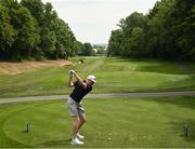 29 June 2021; Robin Dawson of Ireland tees off on the fourth during a practice round before the Dubai Duty Free Irish Open Golf Championship at Mount Juliet in Thomastown, Kilkenny. Photo by Ramsey Cardy/Sportsfile