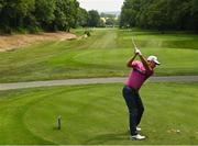 29 June 2021; Padraig Harrington of Ireland tees off on the fourth during a practice round before the Dubai Duty Free Irish Open Golf Championship at Mount Juliet in Thomastown, Kilkenny. Photo by Ramsey Cardy/Sportsfile