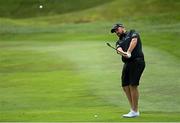 29 June 2021; Shane Lowry of Ireland chips onto the 5th green during a practice round before the Dubai Duty Free Irish Open Golf Championship at Mount Juliet in Thomastown, Kilkenny. Photo by Ramsey Cardy/Sportsfile