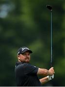 29 June 2021; Shane Lowry of Ireland plays a shot off the 4th tee box during a practice round before the Dubai Duty Free Irish Open Golf Championship at Mount Juliet in Thomastown, Kilkenny. Photo by Ramsey Cardy/Sportsfile