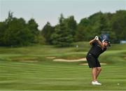 29 June 2021; Shane Lowry of Ireland plays a  shot on the 5th during a practice round before the Dubai Duty Free Irish Open Golf Championship at Mount Juliet in Thomastown, Kilkenny. Photo by Ramsey Cardy/Sportsfile