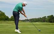 29 June 2021; Mark Power of Ireland tees off on the 5th during a practice round before the Dubai Duty Free Irish Open Golf Championship at Mount Juliet in Thomastown, Kilkenny. Photo by Ramsey Cardy/Sportsfile