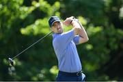 29 June 2021; Niall Kearney of Ireland watches his shot on the 5th tee during a practice round before the Dubai Duty Free Irish Open Golf Championship at Mount Juliet in Thomastown, Kilkenny. Photo by Ramsey Cardy/Sportsfile