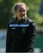 27 June 2021; Peamount United strength and conditioning coach Jess McGrane during the EA SPORTS Women's National U19 League match between Bray Wanderers and Peamount United at Carlisle Grounds in Bray, Wicklow. Photo by Michael P Ryan/Sportsfile