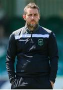 27 June 2021; Peamount United manager Alban Hysa  during the EA SPORTS Women's National U19 League match between Bray Wanderers and Peamount United at Carlisle Grounds in Bray, Wicklow. Photo by Michael P Ryan/Sportsfile