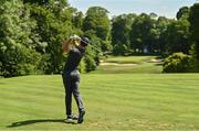 29 June 2021; Rory McIlroy of Northern Ireland watches his tee shot on the 14th hole during a practice round before the Dubai Duty Free Irish Open Golf Championship at Mount Juliet in Thomastown, Kilkenny. Photo by Ramsey Cardy/Sportsfile